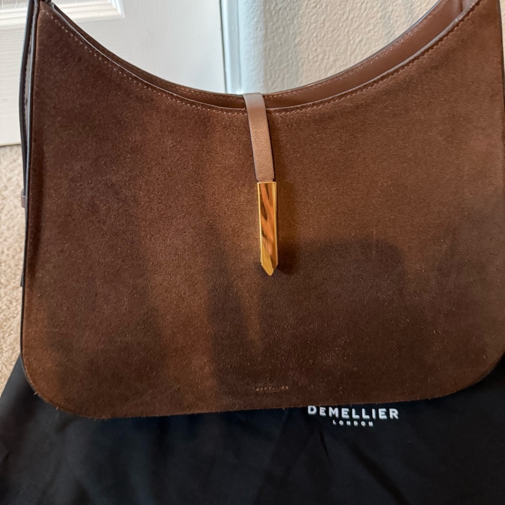DeMellier -The Large Tokyo | Size LARGE | Color: Mocha suede & mocha smooth - Picture 6 of 16